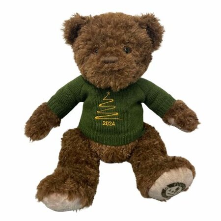 2024 Pugh Bear Teddy in Green Christmas Jumper