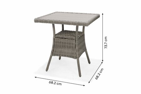 Bermuda 2 Chairs & Bistro Table Sq 70cm - image 6