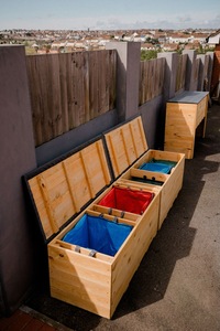 Recycle Storage Pair of Benches EPDM (waterproof) Lid