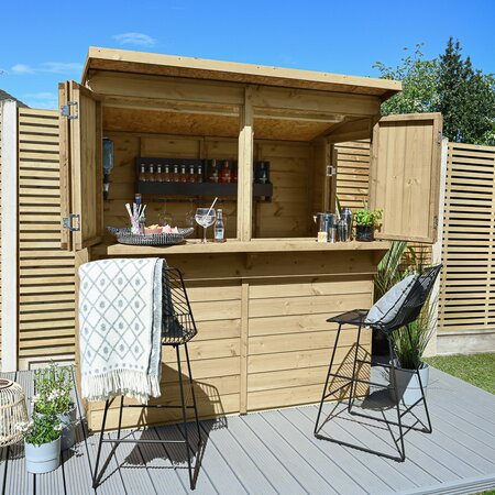 Shiplap Pressure Treated 6x3 Pent Garden Bar (Home Delivery) - image 1